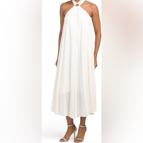 Halston NWT KARSYN JERSEY RUCHED DRESS - Picture 3 of 7